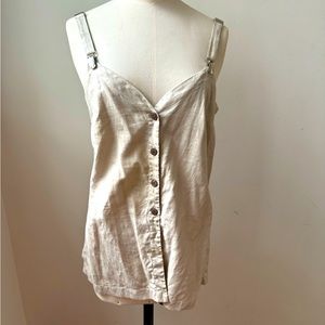 Kenar linen sleeveless top